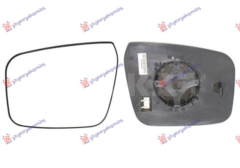 ΚΡΥΣΤΑΛΛΟ ΚΑΘΡΕΦΤΗ ΘΕΡΜΑΙΝΟΜΕΝΟ (ΣΤΡΟΓΓΥΛΗ ΒΑΣΗ) (CONVEX GLASS) ΔΕΞ