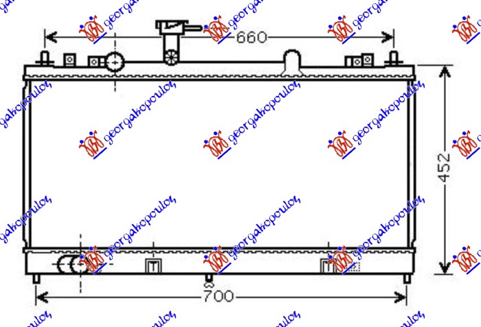 ΨΥΓΕΙΟ 1.8-2.0-2.3 ΒΕΝΖΙΝΗ ΜΗΧΑΝΙΚΟ (375x730x16) -2005