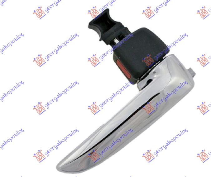 ΧΕΡΟΥΛΙ ΠΟΡΤΑΣ ΕΜΠΡΟΣ-ΠΙΣΩ ΕΣΩ ΧΡΩΜΙΟ/ΜΑΥΡΟ ΔΕΞ