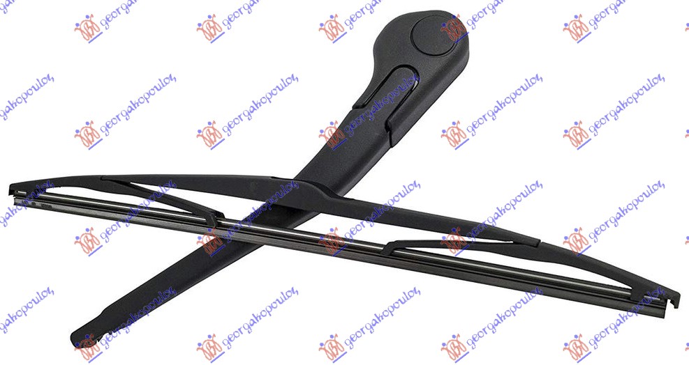 ΥΑΛΟΚΑΘΑΡΙΣΤΗΡΑΣ ΠΙΣΩ ΜΕ ΜΠΡΑΤΣΟ  S.W . 350mm