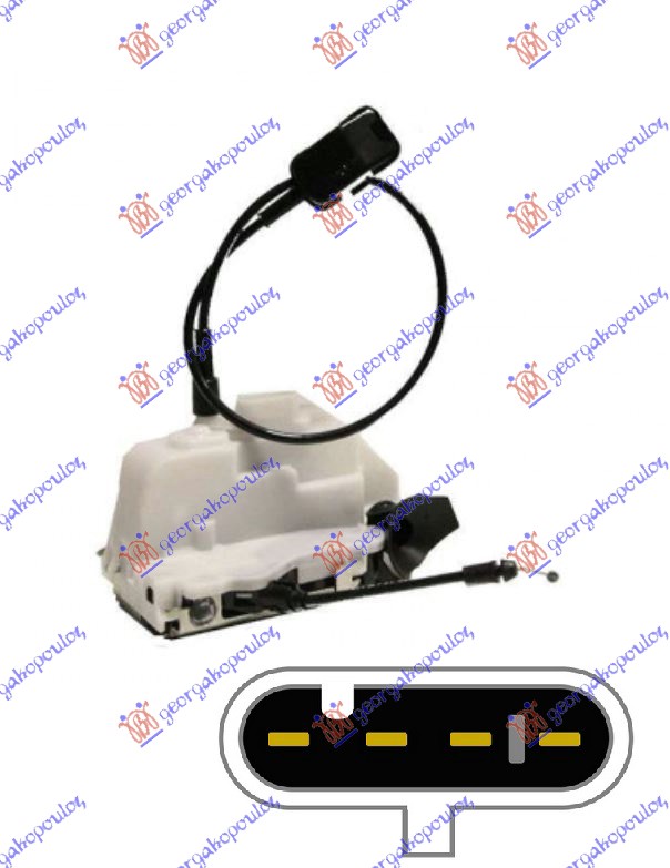 ΚΛΕΙΔΑΡΙΑ ΠΟΡΤΑΣ ΕΜΠΡΟΣ ΗΛΕΚΤΡΟΜΑΓΝΗΤΙΚΗ ΑΣΠΡΗ (4pins) ΑΡ