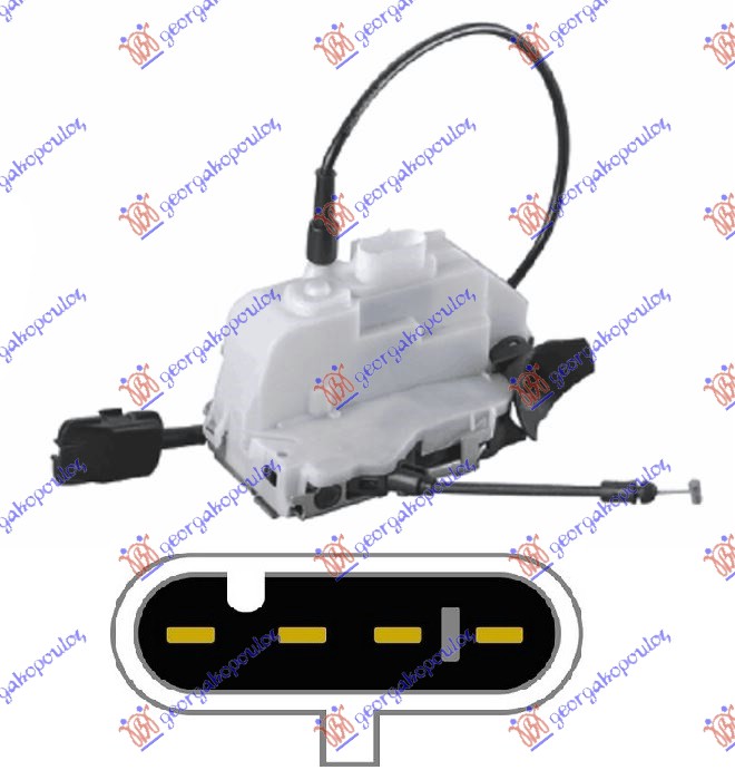 ΚΛΕΙΔΑΡΙΑ ΠΟΡΤΑΣ ΠΙΣΩ ΗΛΕΚΤΡΟΜΑΓΝΗΤΙΚΗ ΑΣΠΡΗ SDN (4pins) ΑΡ