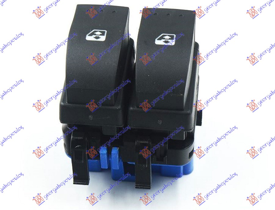 ΔΙΑΚΟΠΤΗΣ ΠΑΡΑΘΥΡΟΥ ΕΜΠΡΟΣ (ΕΜΠΡΟΣ ΠΟΡΤΕΣ) (Αυτόματος) (Διπλός) (Μπλέ φίσα) (10pin) ΑΡ