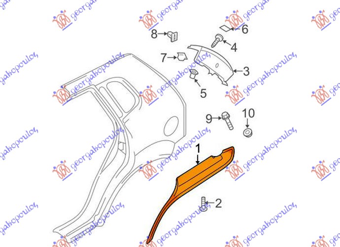 ΠΛΑΣΤΙΚΗ ΚΟΥΡΜΠΑ ΠΙΣΩ (Γ) ΔΕΞ