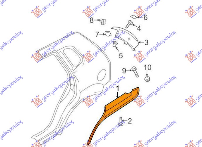 ΠΛΑΣΤΙΚΗ ΚΟΥΡΜΠΑ ΠΙΣΩ (Γ) ΑΡ