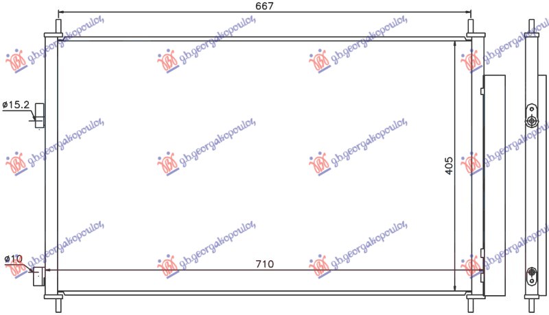 ΨΥΓΕΙΟ A/C ΓΙΑ ΟΛΑ ΒΕΝΖΙΝΗ/ΠΕΤΡΕΛΑΙΟ (675x415x16) (KOYO)