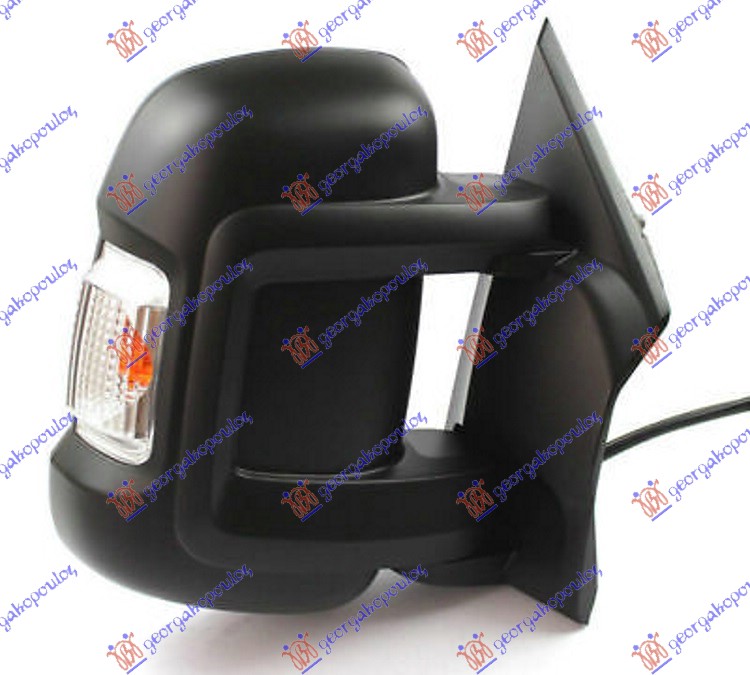 ΚΑΘΡΕΦΤΗΣ ΜΗΧΑΝΙΚΟΣ ΧΕΙΡΟΚΙΝΗΤΟΣ ΚΟΝΤΟΣ (ΜΕ ΦΛΑΣ) ΜΕ ΦΩΣ ΟΓΚΟΥ (16W) (CONVEX GLASS) ΔΕΞ