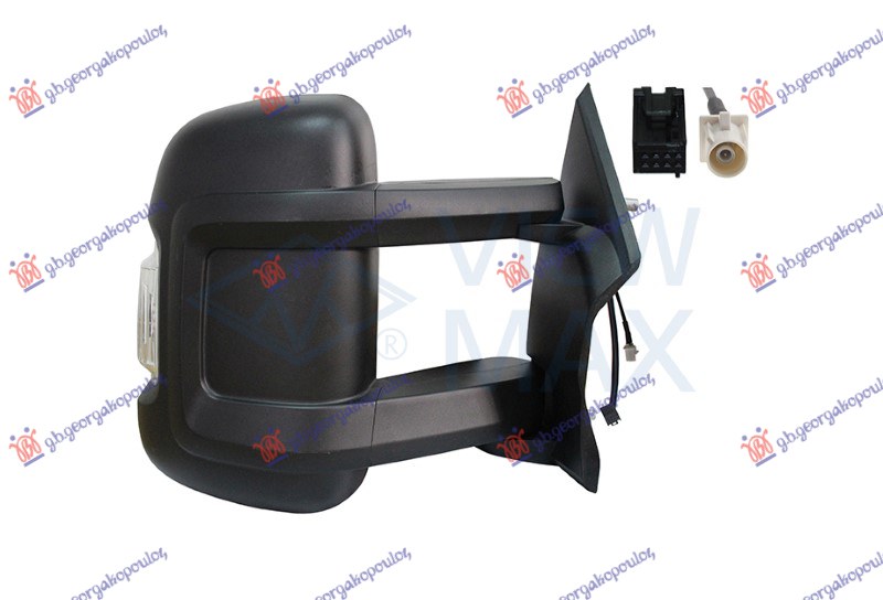 ΚΑΘΡΕΦΤΗΣ ΗΛΕΚΤΡΙΚΟΣ ΘΕΡΜΑΙΝΟΜΕΝΟΣ (ΜΑΚΡΥ ΜΠΡΑΤΣΟ) (ΜΕ ΦΛΑΣ & ΚΕΡΑΙΑ) (Α ΠΟΙΟΤΗΤΑ) (CONVEX GLASS) ΔΕΞ