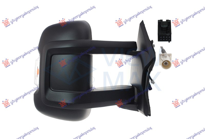 ΚΑΘΡΕΦΤΗΣ ΗΛΕΚΤΡΙΚΟΣ ΘΕΡΜΑΙΝΟΜΕΝΟΣ (ΜΑΚΡΥ ΜΠΡΑΤΣΟ) (ΜΕ ΦΛΑΣ & ΚΕΡΑΙΑ) (ΜΕ ΦΩΣ ΟΓΚΟΥ 16W) (Α ΠΟΙΟΤΗΤΑ) (CONVEX GLASS) ΔΕΞ