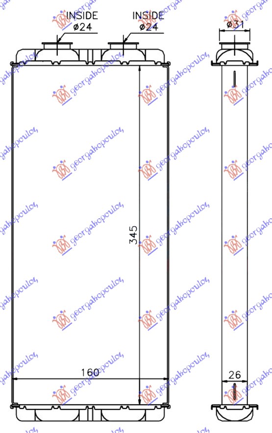 ΨΥΓΕΙΟ ΚΑΛΟΡΙΦΕΡ (345x160x26)