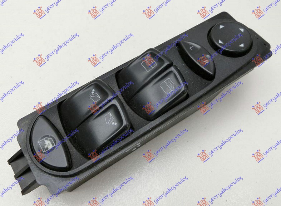 ΔΙΑΚΟΠΤΗΣ ΠΑΡΑΘΥΡΟΥ/ΚΑΘΡΕΦΤΩΝ ΕΜΠΡΟΣ ΜΑΥΡΟΣ (ΜΕ ΗΛΕΚΤΡΙΚΟ ΑΝΟΙΓΟΜΕΝΟ ΠΙΣΩ ΦΙΝΙΣΤΡΙΝΙ) (Τετραπλός) (10pin) ΑΡ