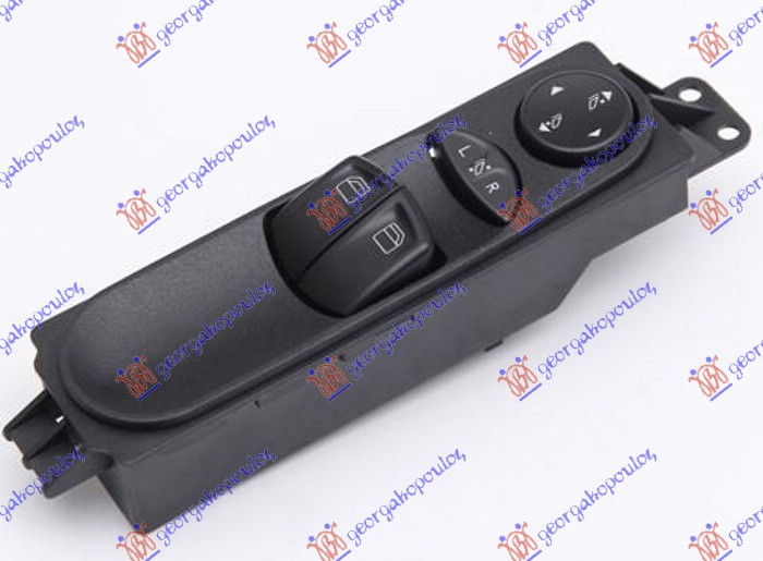 ΔΙΑΚΟΠΤΗΣ ΠΑΡΑΘΥΡΟΥ/ΚΑΘΡΕΦΤΩΝ ΜΑΥΡΟΣ ΜΕ ΑΝΑΚΛΙΣΗ (Διπλός) (7pin) ΑΡ