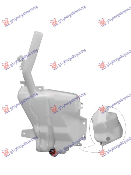 ΔΟΧΕΙΟ ΝΕΡΟΥ ΥΑΛΟΚΑΘΑΡΙΣΤΗΡΩΝ (ΜΕ ΠΙΤΣΙΛΙΣΤΗΡΙΑ ΦΑΝΩΝ)