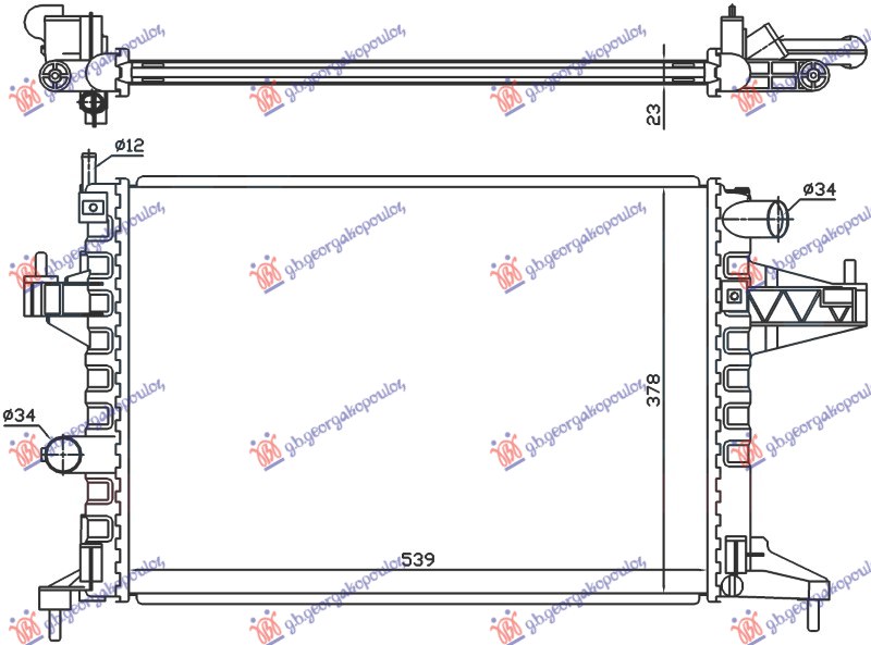 ΨΥΓΕΙΟ 1.4-1.8 ΒΕΝΖΙΝΗ ΜΗΧΑΝΙΚΟ +/- A/C (540x380) (ΠΑΡΟΧΗ ΔΙΑΓΩΝΙΑ) (MAHLE-BEHR)