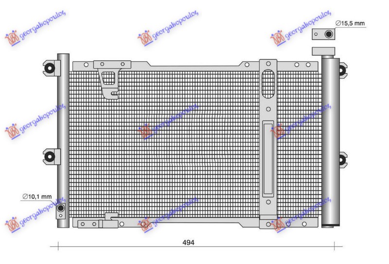 ΨΥΓΕΙΟ A/C 2004- (494x318x16)