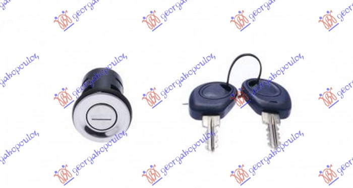 ΑΦΑΛΟΣ ΠΟΡΤΑΣ 3Π (1 ΑΦΑΛΟΣ + 2 ΚΛΕΙΔΙΑ) ΔΕΞ