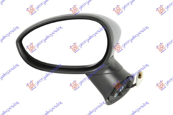 ΚΑΘΡΕΦΤΗΣ ΗΛΕΚΤΡΙΚΟΣ ΘΕΡΜΑΙΝΟΜΕΝΟΣ ΜΑΥΡΟΣ (Α ΠΟΙΟΤΗΤΑ) (CONVEX GLASS) ΑΡ