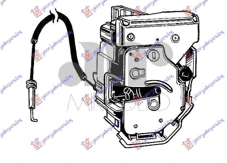 ΚΛΕΙΔΑΡΙΑ ΠΟΡΤΑΣ ΠΙΣΩ ΗΛΕΚΤΡΟΜΑΓΝΗΤΙΚΗ (4pins) ΑΡ