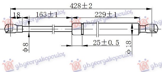 ΑΜΟΡΤΙΣΕΡ ΠΙΣΩ ΠΑΡΜΠΡΙΖ (428L-135N)