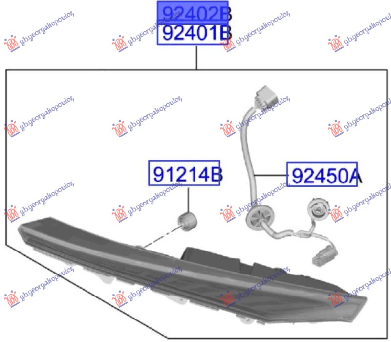ΦΑΝΟΣ ΠΙΣΩ ΕΞΩ LED (GT) (Γ)