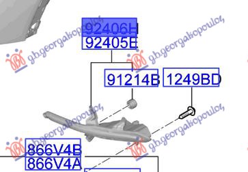 ΑΝΤΑΝΑΚΛΑΣΤΙΚΟ ΠΡΟΦΥΛΑΚΤΗΡΑ ΠΙΣΩ ΑΚΡΑΙΟ (ΜΕ LED) (Γ)