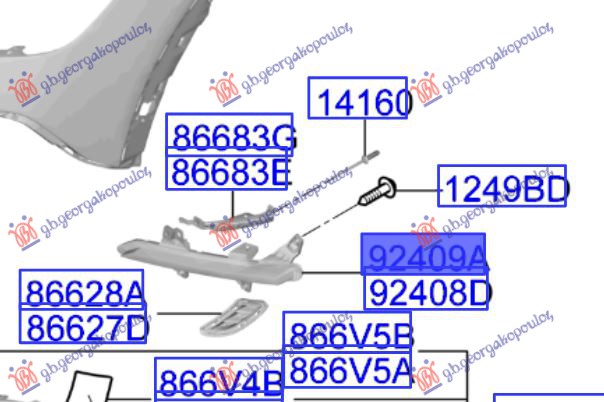 ΦΑΝΟΣ ΠΙΣΩ ΟΜΙΧΛΗΣ (GT-LINE) (Γ)