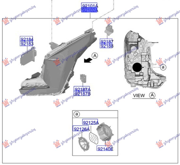 ΦΑΝΟΣ ΕΜΠΡΟΣ FULL LED ΕΞΥΠΝΟ (GT-LINE) (Γ)