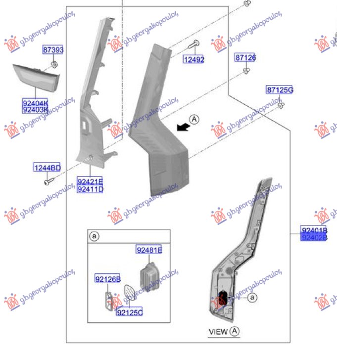 ΦΑΝΟΣ ΠΙΣΩ ΕΞΩ LED (Γ)