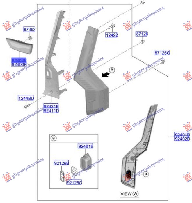 ΦΑΝΟΣ ΠΙΣΩ ΕΣΩ LED (Γ)