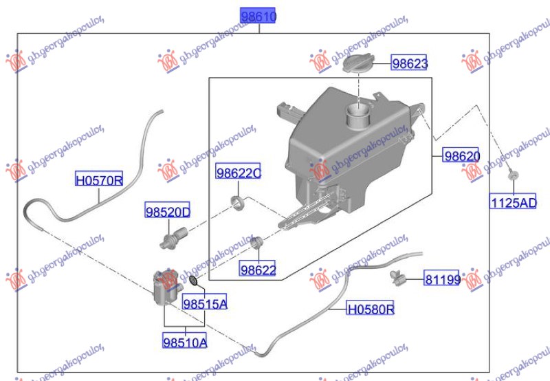 ΔΟΧΕΙΟ ΝΕΡΟΥ ΥΑΛΟΚΑΘΑΡΙΣΤΗΡΩΝ (Γ)