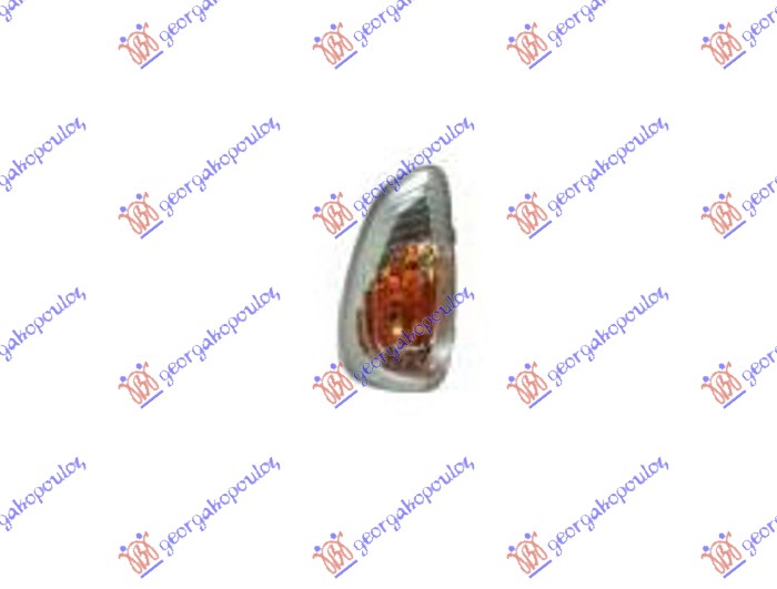 ΦΛΑΣ ΠΛΑΙΝΟ ΚΑΘΡΕΦΤΗ ΜΕ ΦΩΣ ΟΓΚΟΥ (16W) (ΚΙΤΡΙΝΟ ΑΝΑΚΛΑΣΤΗΡΑ) ΔΕΞ