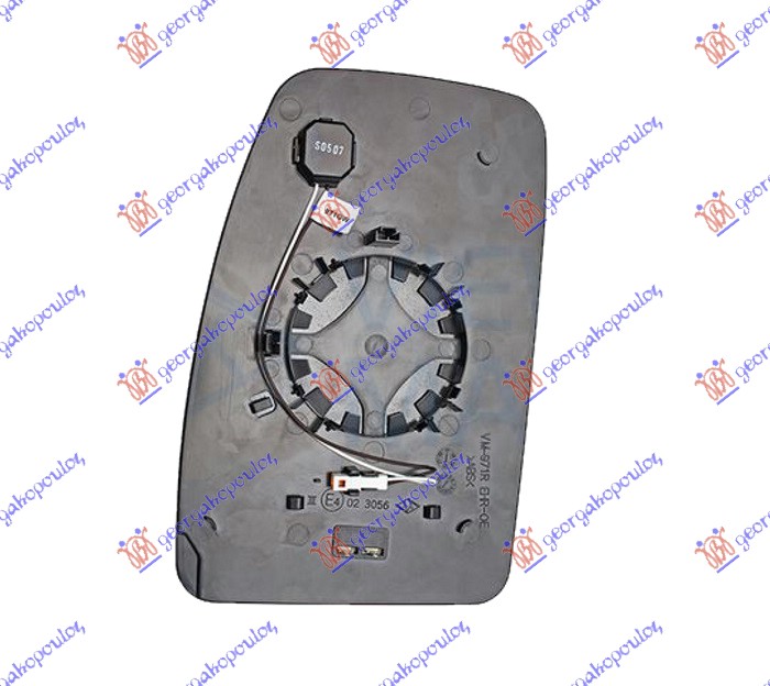 ΚΡΥΣΤΑΛΛΟ ΚΑΘΡΕΦΤΗ ΘΕΡΜΑΙΝΟΜΕΝΟ (ΑΝΩ ΚΟΜΜΑΤΙ) (ΜΕ BLIS) (CONVEX GLASS) ΔΕΞ