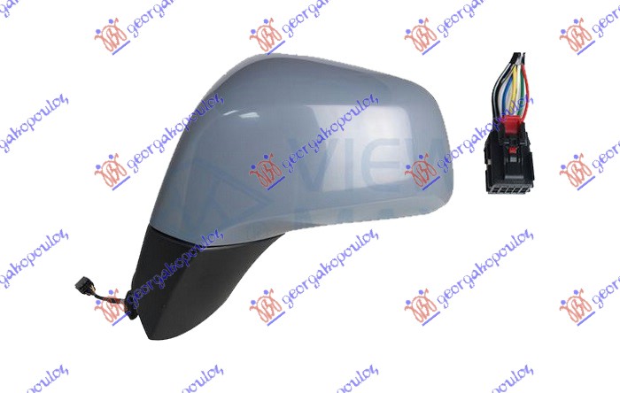 ΚΑΘΡΕΦΤΗΣ ΗΛΕΚΤΡΙΚΟΣ ΘΕΡΜΑΙΝΟΜΕΝΟΣ ΗΛΕΚΤΡΙΚΑ ΑΝΑΚΛΙΝΟΜΕΝΟΣ ΒΑΦΟΜΕΝΟΣ / ΜΑΥΡΗ ΒΑΣΗ (7 PIN) (ASPHERICAL GLASS) ΑΡ