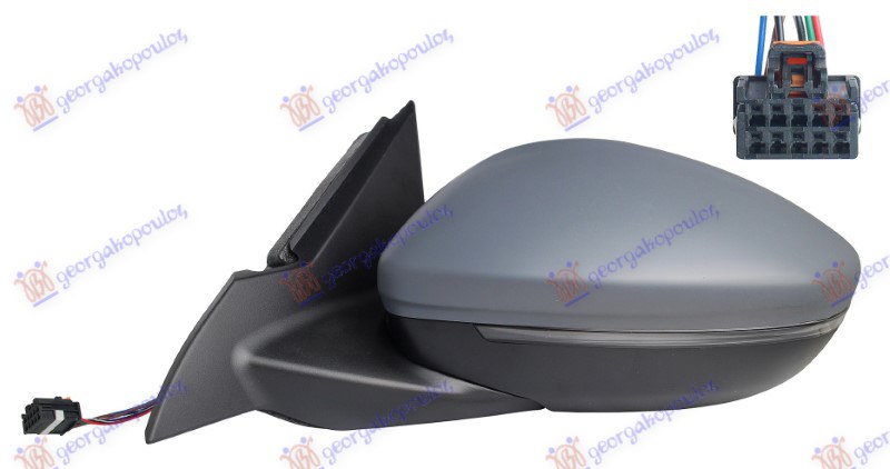 ΚΑΘΡΕΦΤΗΣ ΗΛΕΚΤΡΙΚΟΣ ΘΕΡΜΑΙΝΟΜΕΝΟΣ ΒΑΦΟΜΕΝΟΣ (ΜΕ ΦΛΑΣ) (6 PIN) (Α ΠΟΙΟΤΗΤΑ) (CONVEX GLASS) ΑΡ