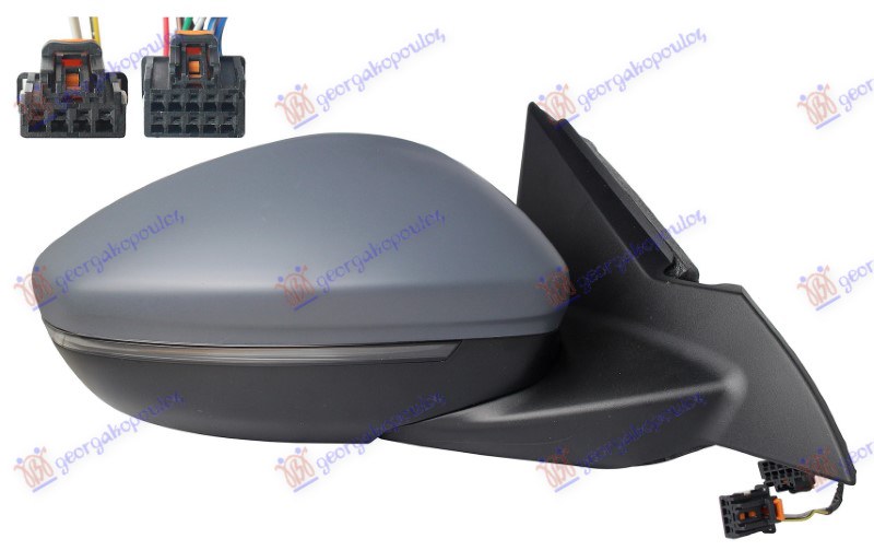 ΚΑΘΡΕΦΤΗΣ ΗΛΕΚT. ΘΕΡΜ. ΗΛ.ΑΝΑΚΛ. ΒΑΦΟΜ. (ΜΕ ΦΛΑΣ & ΦΩΣ ΑΣΦΑΛ. & BLIS & ΑΙΣΘ.) (10+4 PIN) (Α ΠΟΙΟΤΗΤΑ) (CONVEX GLASS) ΔΕΞ