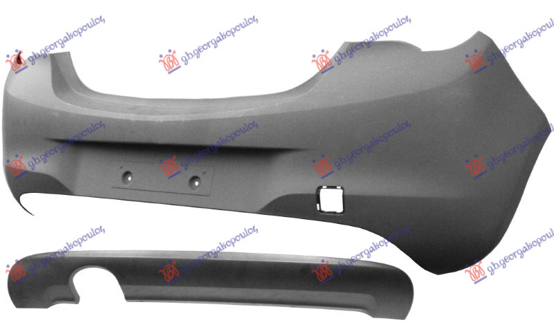 ΠΡΟΦΥΛΑΚΤΗΡΑΣ ΠΙΣΩ ΒΑΦΟΜΕΝΟΣ (ΜΕ ΣΗΜΑΔΙΑ ΚΟΠΗΣ ΓΙΑ PDC) (BICOLOR)