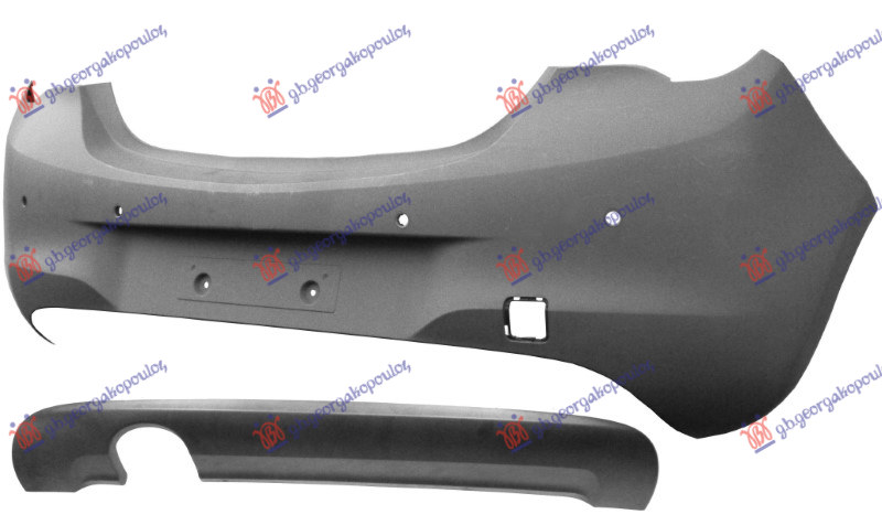 ΠΡΟΦΥΛΑΚΤΗΡΑΣ ΠΙΣΩ ΒΑΦΟΜΕΝΟΣ (ΜΕ 4 PDC) (BICOLOR) (Α ΠΟΙΟΤΗΤΑ)