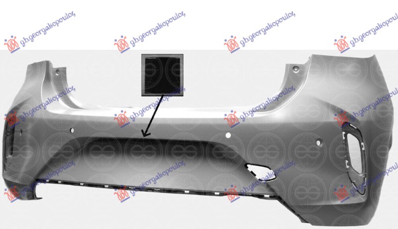 ΠΡΟΦΥΛΑΚΤΗΡΑΣ ΠΙΣΩ ΒΑΦΟΜΕΝΟΣ GS-LINE (ΜΕ 4 PDC & ΚΑΜΕΡΑ) (Α ΠΟΙΟΤΗΤΑ)