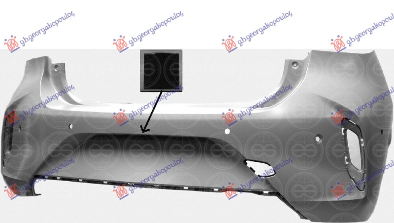 ΠΡΟΦΥΛΑΚΤΗΡΑΣ ΠΙΣΩ ΒΑΦΟΜΕΝΟΣ GS-LINE (ΜΕ 6 PDC & ΚΑΜΕΡΑ) (Α ΠΟΙΟΤΗΤΑ)