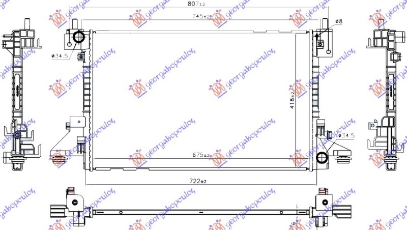 ΨΥΓΕΙΟ 1.4 ΒΕΝΖΙΝΗ/ΥΒΡΙΔΙΚΟ (675x420x16) (KOYO)