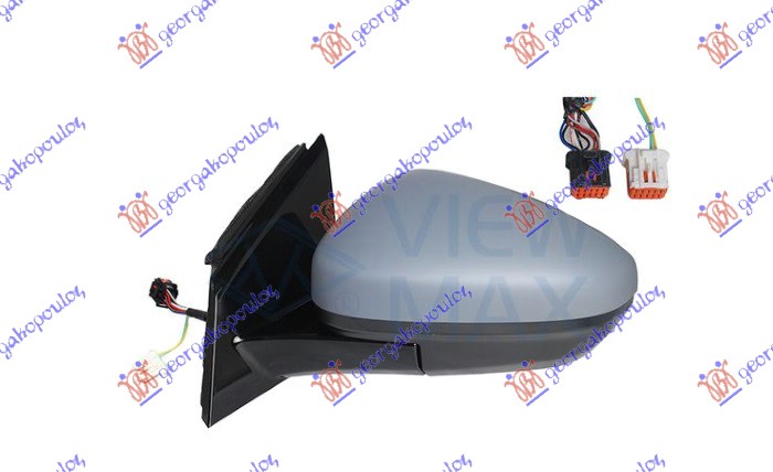 ΚΑΘΡΕΦΤΗΣ ΗΛΕΚΤΡΙΚΟΣ ΘΕΡΜΑΙΝΟΜΕΝΟΣ ΗΛΕΚΤΡΙΚΑ ΑΝΑΚΛΙΝΟΜΕΝΟΣ ΒΑΦΟΜΕΝΟΣ (ΜΕ ΦΩΣ ΑΣΦΑΛΕΙΑΣ) 9 PIN (Α ΠΟΙΟΤΗΤΑ) (CONVEX GLASS) ΑΡ