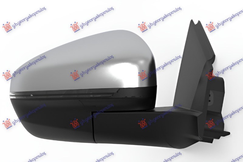 ΚΑΘΡΕΦΤΗΣ ΗΛΕΚΤΡΙΚΟΣ ΘΕΡΜΑΙΝΟΜΕΝΟΣ ΧΡΩΜΙΟ (ΜΕ ΦΛΑΣ & ΑΙΣΘΗΤΗΡΑ) (10H8P) (CONVEX GLASS) ΔΕΞ