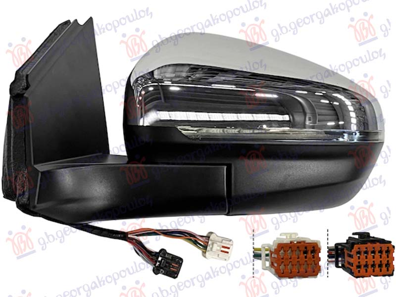 ΚΑΘΡΕΦΤΗΣ ΗΛΕΚ. ΘΕΡΜ. ΗΛΕΚ. ΑΝΑΚ. ΜΕ ΜΝΗΜΗ ΧΡΩΜΙΟ (ΜΕ ΦΛΑΣ &ΦΩΣ ΑΣΦ.&BLIS) (16PIN) (CONVEX GLASS) ΑΡ