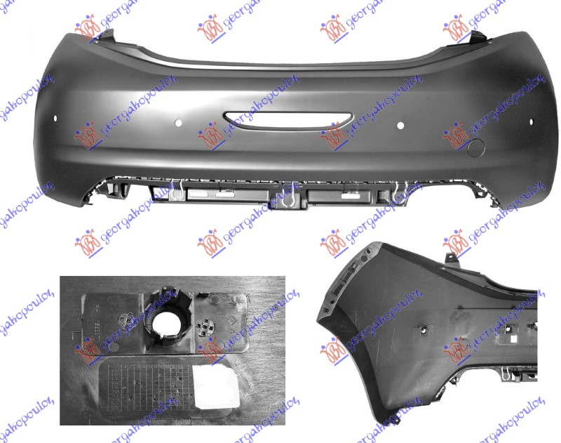 ΠΡΟΦΥΛΑΚΤΗΡΑΣ ΠΙΣΩ ΒΑΦΟΜΕΝΟΣ (ΜΕ 4 PDC & ΒΑΣΕΙΣ) (Α ΠΟΙΟΤΗΤΑ)