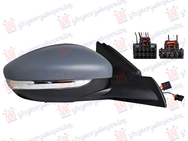 ΚΑΘΡΕΦΤΗΣ ΗΛΕΚΤΡΙΚΟΣ ΘΕΡΜΑΙΝΟΜΕΝΟΣ ΒΑΦΟΜΕΝΟΣ (ΜΕ ΦΛΑΣ WY5W & ΑΙΣΘΗΤΗΡΑ) (6+4 PIN) (Α ΠΟΙΟΤΗΤΑ) (CONVEX GLASS) ΔΕΞ