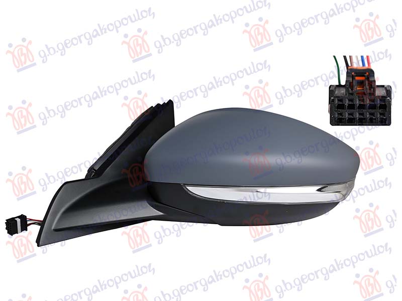 ΚΑΘΡΕΦΤΗΣ ΗΛΕΚΤΡΙΚΟΣ ΘΕΡΜΑΙΝΟΜΕΝΟΣ ΒΑΦΟΜΕΝΟΣ (ΜΕ ΦΛΑΣ WY5W) (6 PIN) (Α ΠΟΙΟΤΗΤΑ) (CONVEX GLASS) ΑΡ