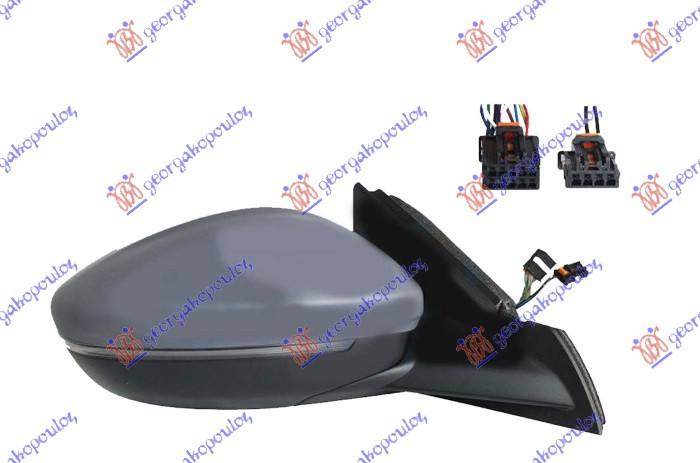 ΚΑΘΡΕΦΤΗΣ ΗΛΕΚΤ. ΘΕΡΜΑΙΝ. ΗΛ. ΑΝΑΚΛ. ΒΑΦΟΜ. (ΜΕ ΦΛΑΣ LED & ΦΩΣ ΑΣΦΑΛΕΙΑΣ & ΑΙΣΘΗΤΗΡΑ) (10H10P + 4H2P) (Α ΠΟΙΟΤΗΤΑ) (CONVEX GLAS) ΔΕΞ