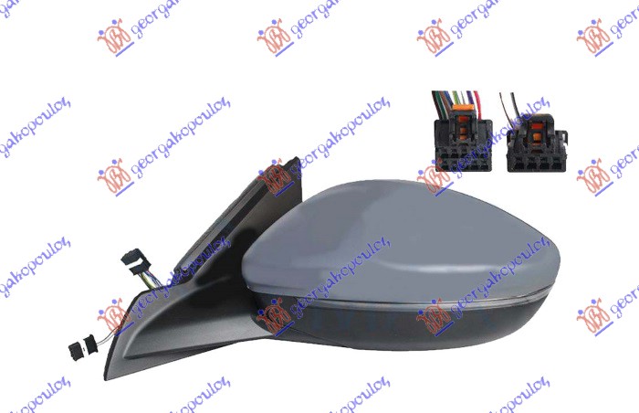 ΚΑΘΡΕΦΤΗΣ ΗΛΕΚΤ. ΘΕΡΜΑΙΝ. ΗΛ. ΑΝΑΚΛ. ΒΑΦΟΜΕΝΟΣ (ΜΕ ΦΛΑΣ LED & ΦΩΣ ΑΣΦΑΛΕΙΑΣ) ΜΕ BLIS (10H10P + 4H2P) (Α ΠΟΙΟΤΗΤΑ) (CONVEX GLAS) ΑΡ