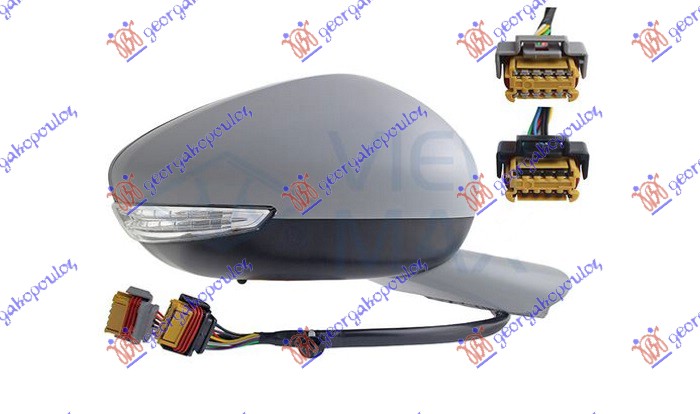 ΚΑΘΡΕΦΤΗΣ ΗΛ. ΘΕΡΜ. ΗΛ. ΑΝ. ΒΑΦ. (Μ/ΦΛΑΣ LED & ΦΩΣ ΑΣΦ. & ΑΙΣΘ.) 10H/10P+10H/2P (Α ΠΟΙΟΤΗΤΑ) (CONVEX GLASS) ΔΕΞ