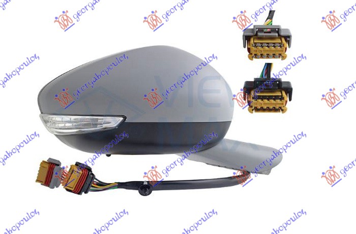 ΚΑΘΡΕΦΤΗΣ ΗΛ. ΘΕΡΜ. ΗΛ. ΑΝ. ΒΑΦ. (Μ/ΦΛΑΣ LED & ΦΩΣ ΑΣΦ. & BLIS & ΑΙΣΘ.)10H/10P+10H/4P (Α ΠΟΙΟΤΗΤΑ) (CONVEX GLASS) ΔΕΞ